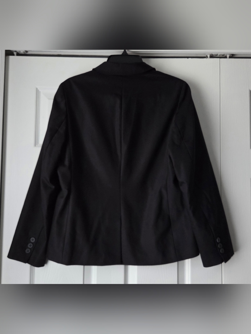 Chico's Black Single-Button Women's Blazer. Chico's Size 1 US Size M/8 - Picture 7 of 11
